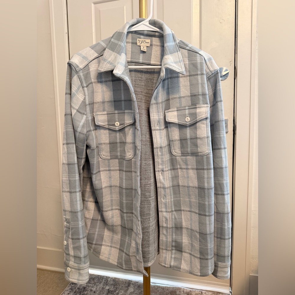 J Crew Blue Plaid Button-Up Shirt